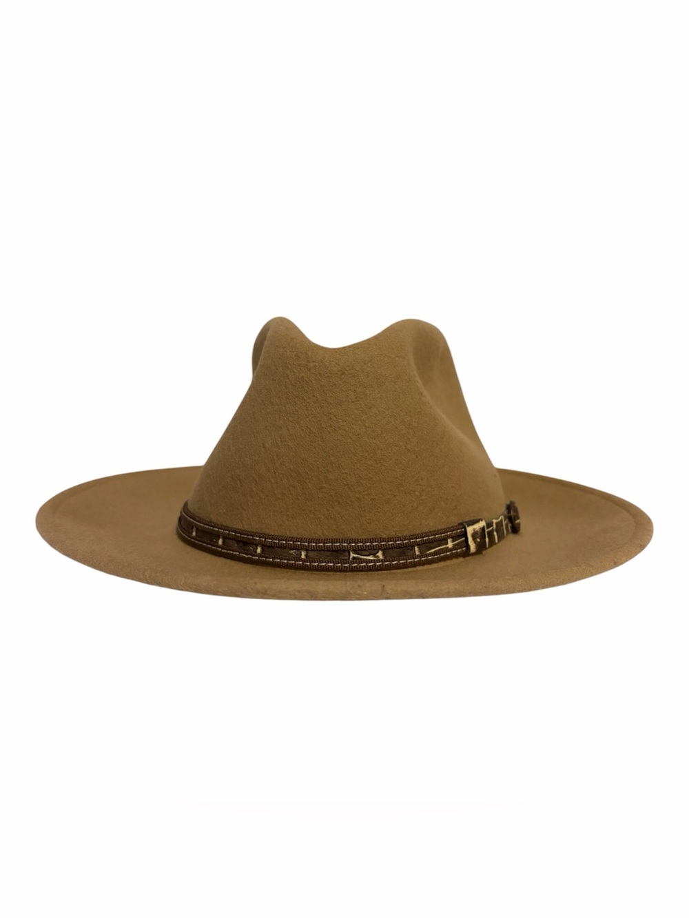 Gelso Bianco Black Wool Fedora Western Cowboy Hat Made In Italy